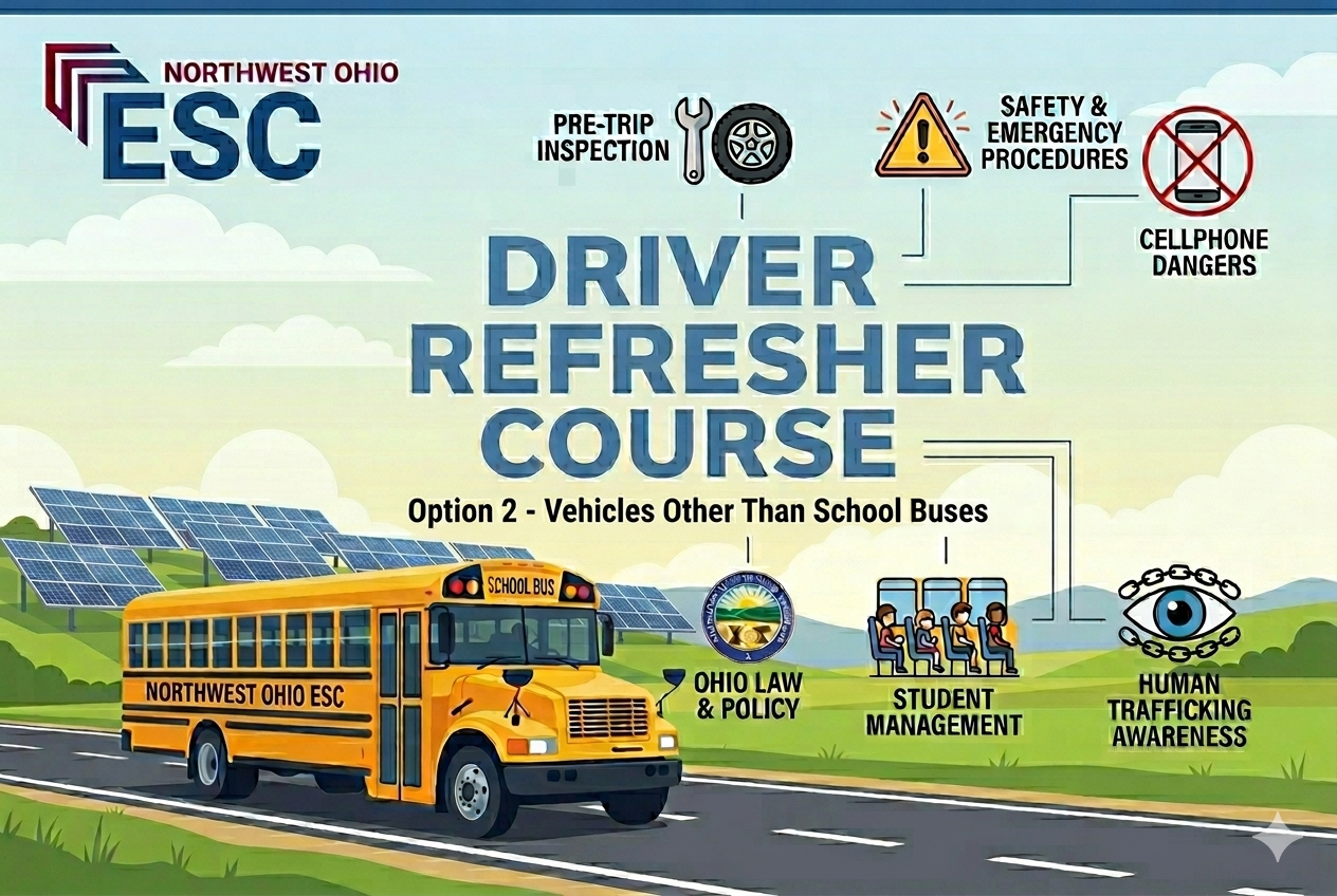 Image for NWOESC Ohio Driver Training: Option 2 - Vehicles Other Than School Buses (2 Hour) 